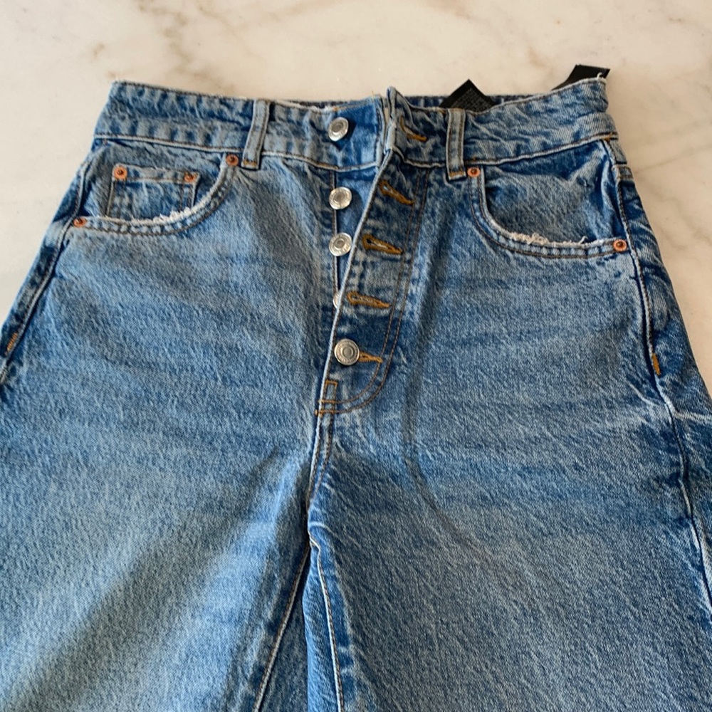 ZARA Wide leg high waisted jeans